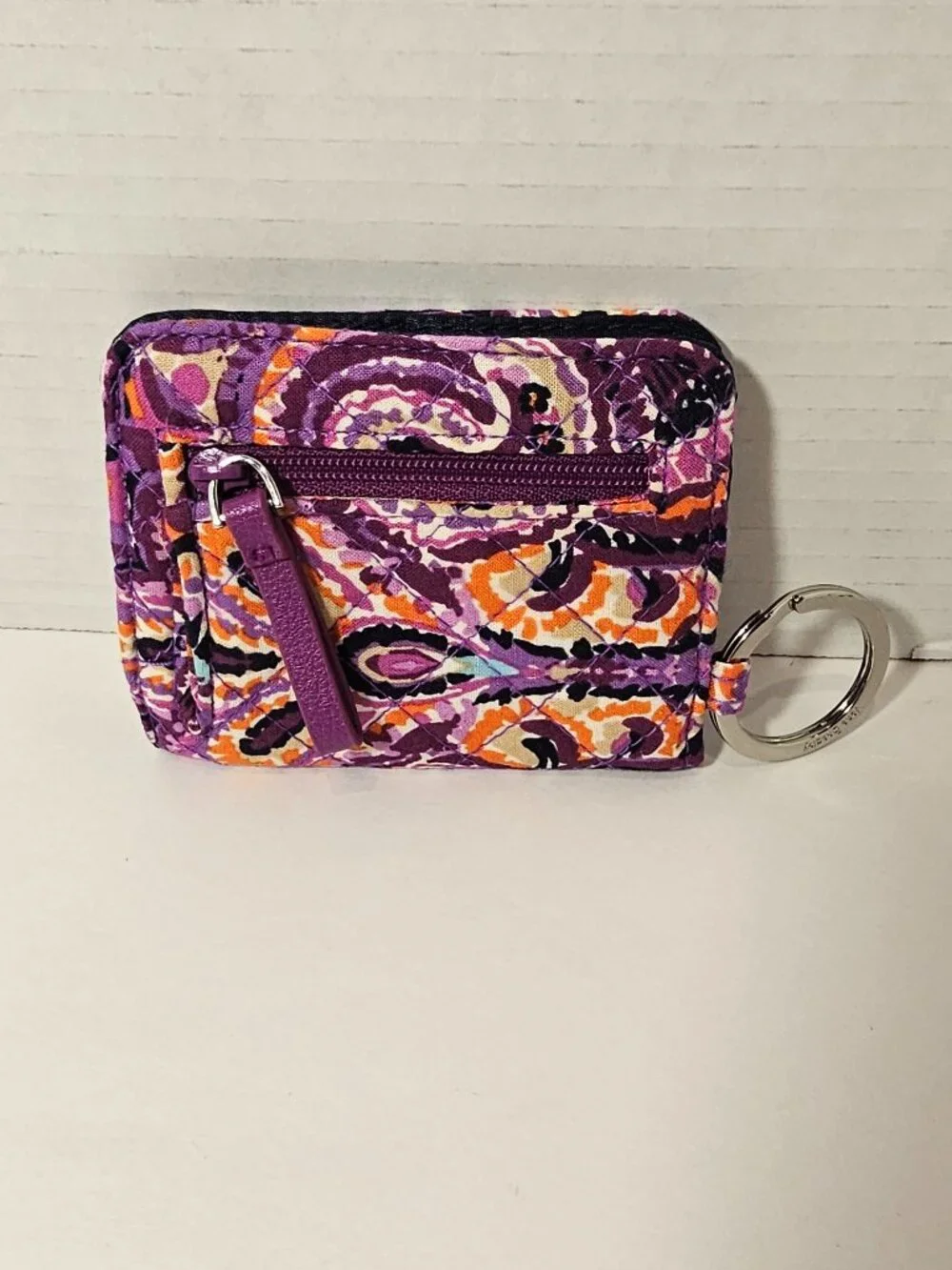 NWOT Vera Bradley Campus Double ID Lanyard Dream Tapestry Keychain Wristlet Bag